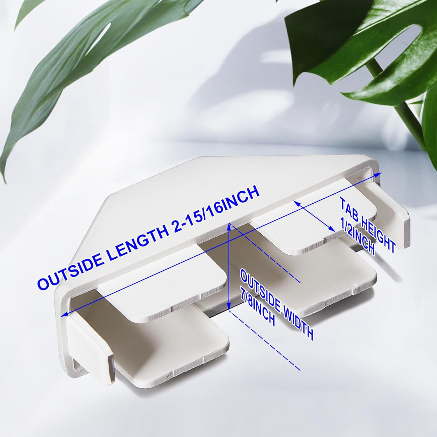 8 Packs Vinyl Picket Fence Caps 7/8" X 3" Vinyl Picket Fence Parts White Post Ca