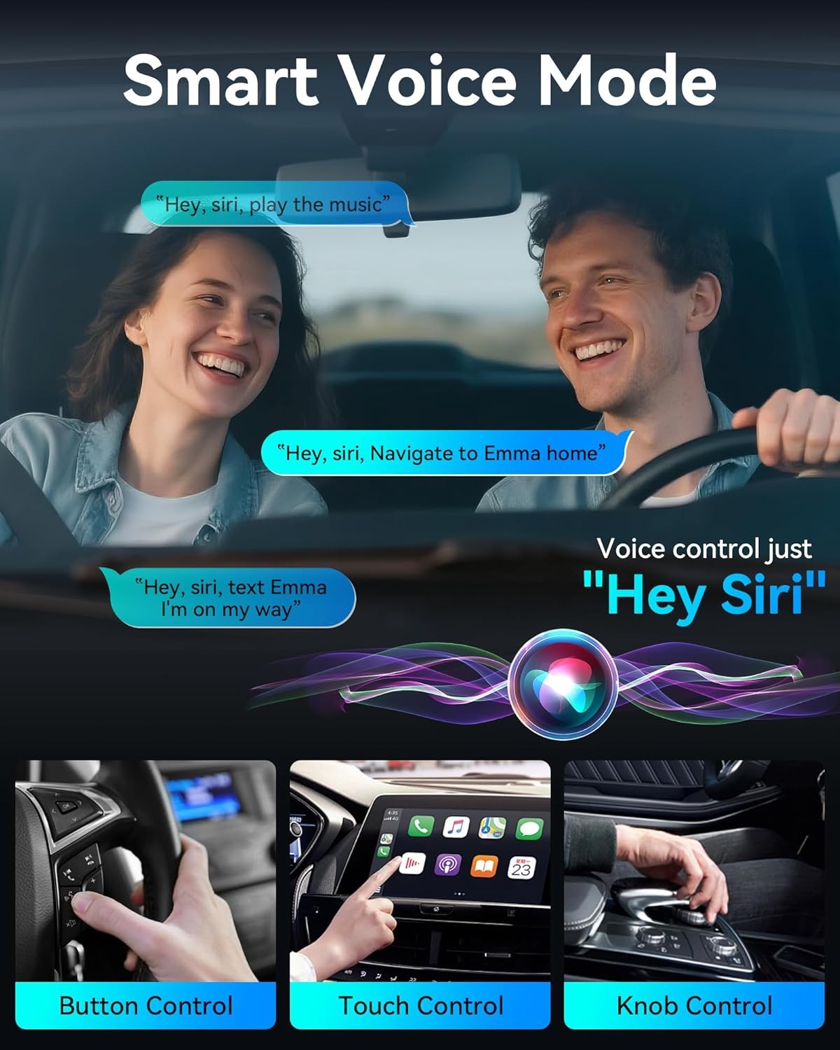 2026 Upgraded Wireless CarPlay Adapter - Fast Auto-Connect, Stable Connection