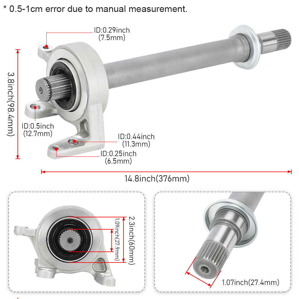 For 02-06 ACURA RSX 04-05 HONDA CIVIC SI MT MANUAL HALF SHAFT AXLE 44500-SCV-A00