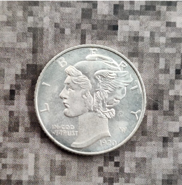 1920 S Mercury Dime Low production in the first year As shown in the figure