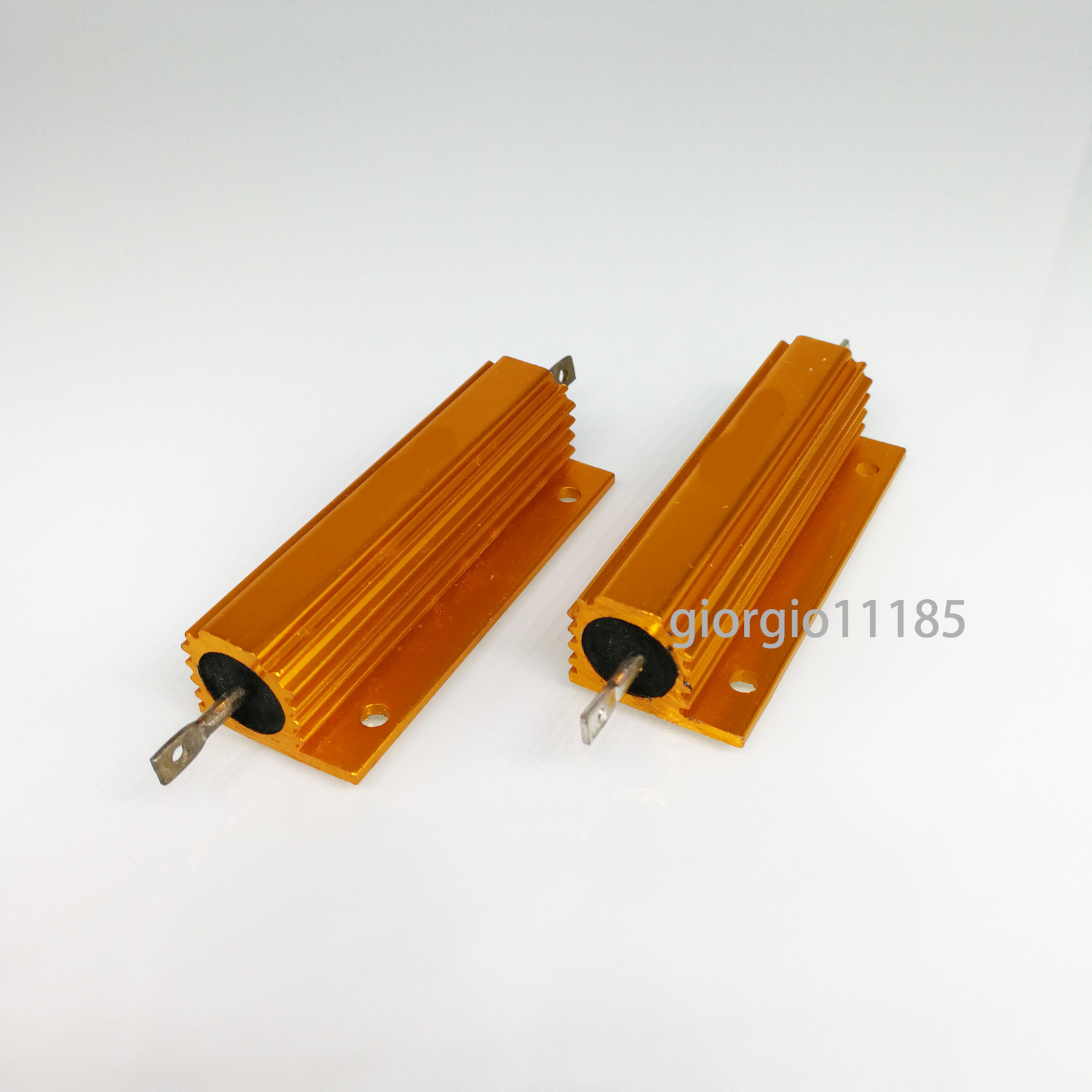 US Stock 2pcs 4 ohm 4 100W Watt Aluminum Housed Metal Case Wirewound Resistors