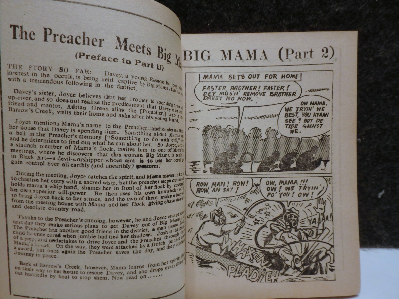 VINTAGE 1960's BIG MAMA COMIC BOOK BY BLACK AFRICAN CARTOON ARTIST RUDY SEYMOUR