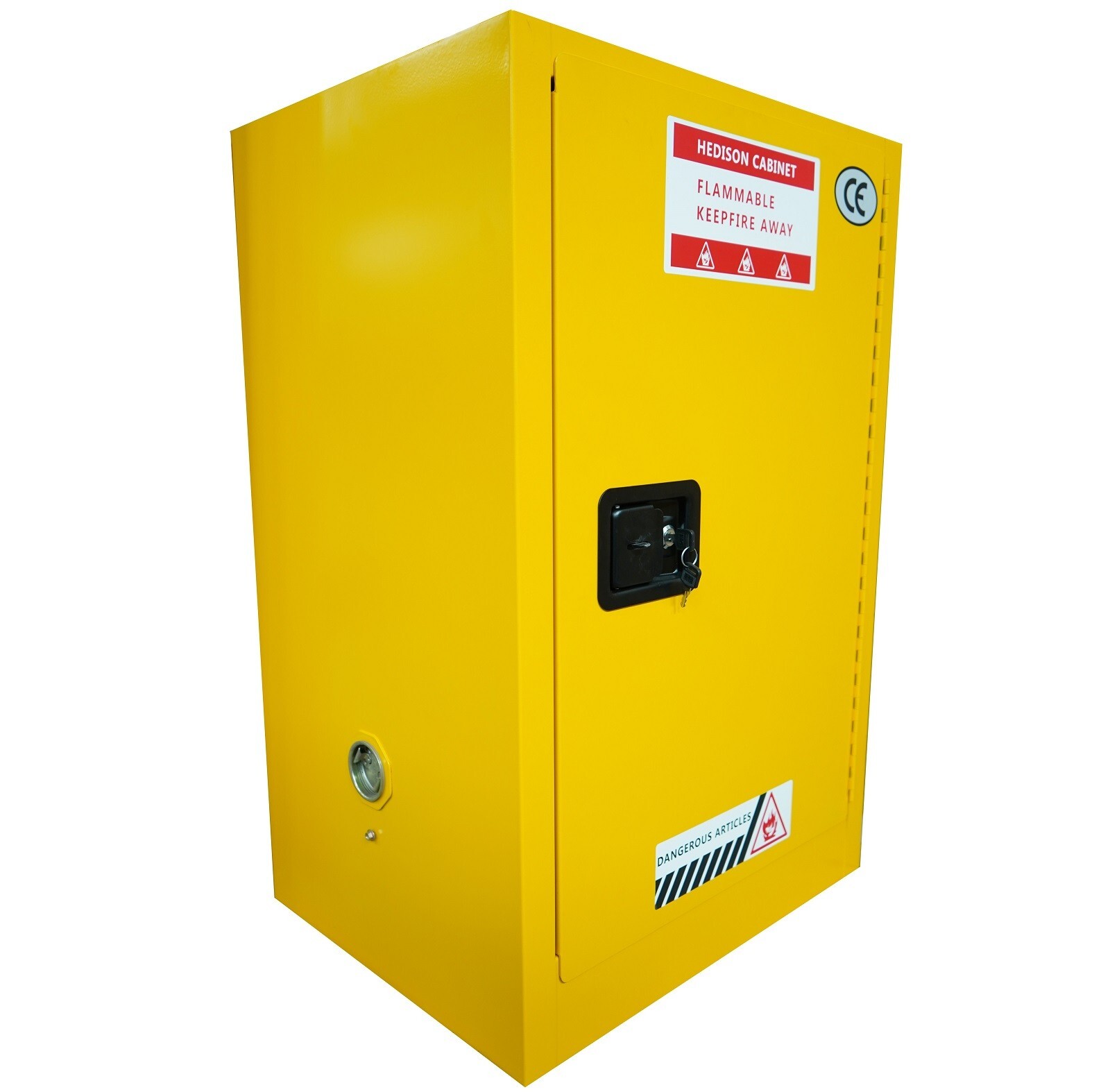 Flammable Liquid Safety Storage Cabinet 12Ga 23x18x35 Fireproof Galvanized Steel