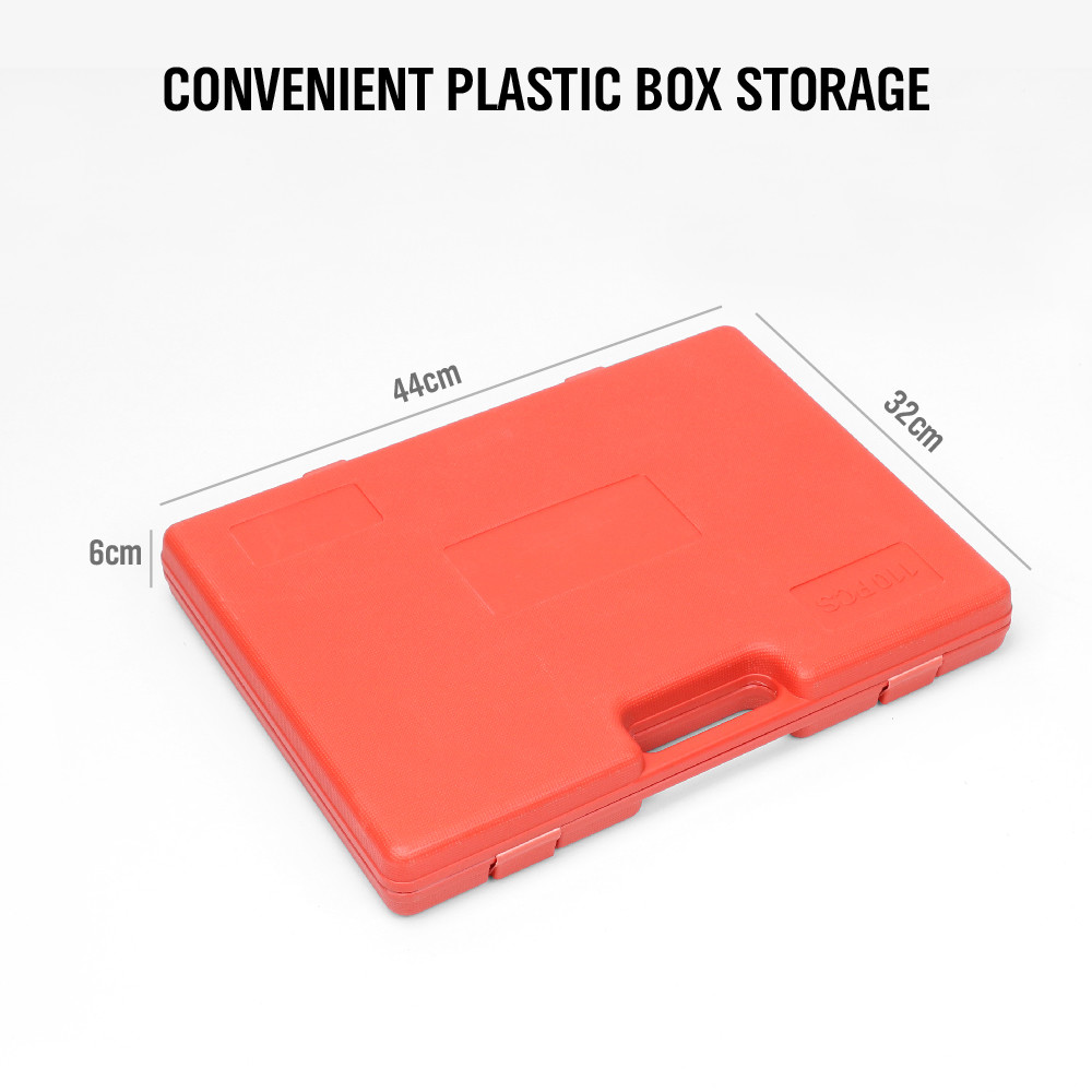 110 PCS Tap and Die Combination Set Tungsten Steel Titanium METRIC Tools w/Case