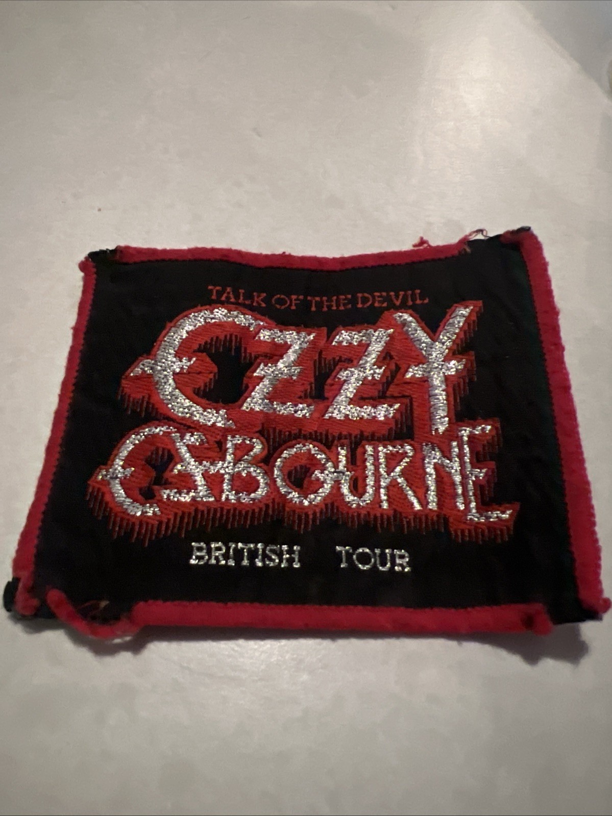 Ozzy Osbourne Talk Of The Devil British Tour 1984 Vintage Patch Original