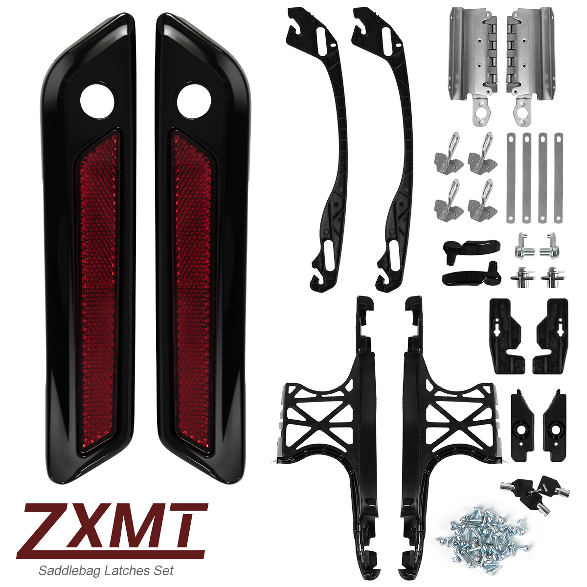 Hard Saddle bags Hardware Latch Hinge Lock Kit For 2014-2022 Harley Davidson FL