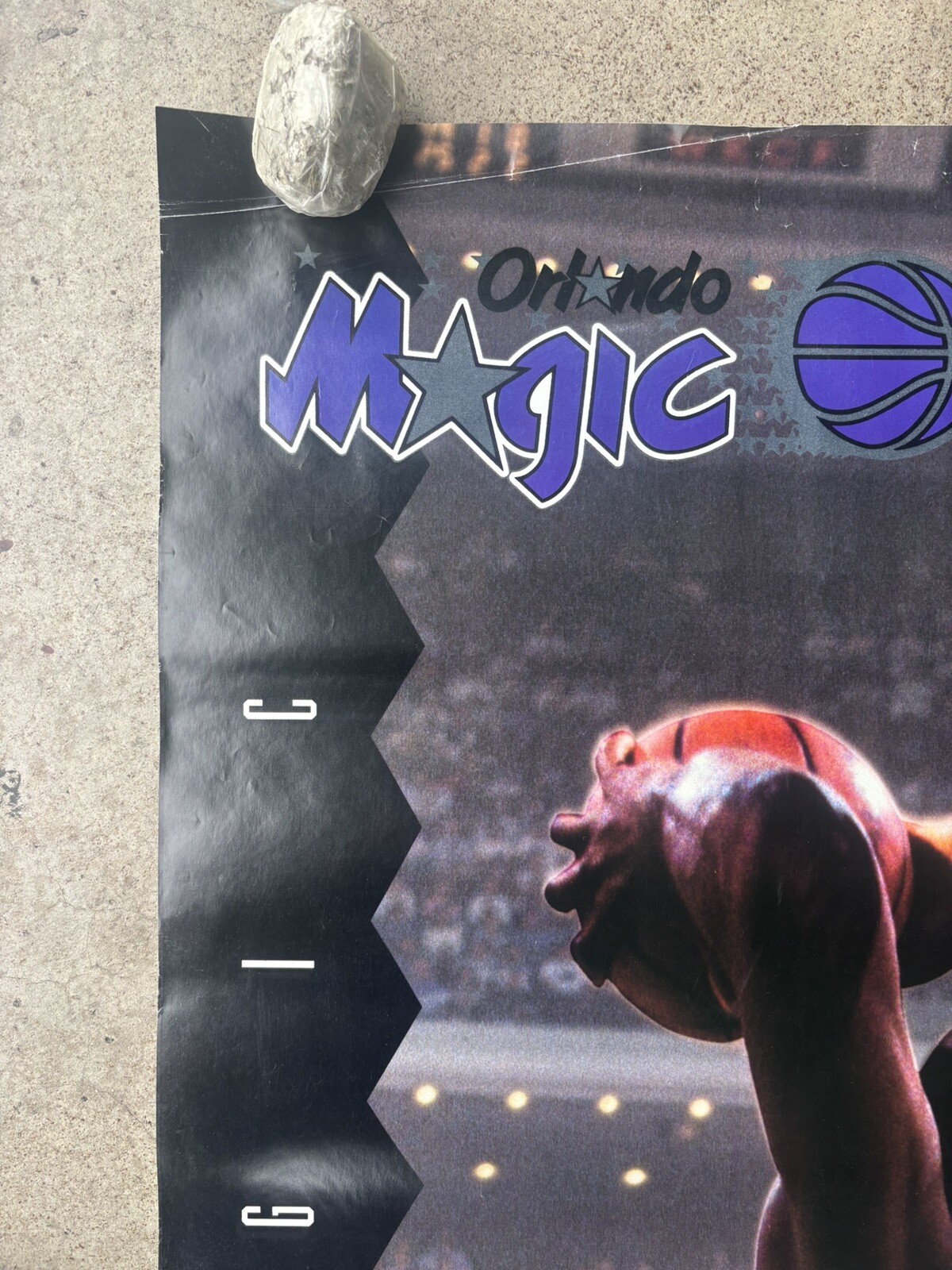 Shaquille O'neal Orlando Magic basketball 1993 large door vintage poster C2559