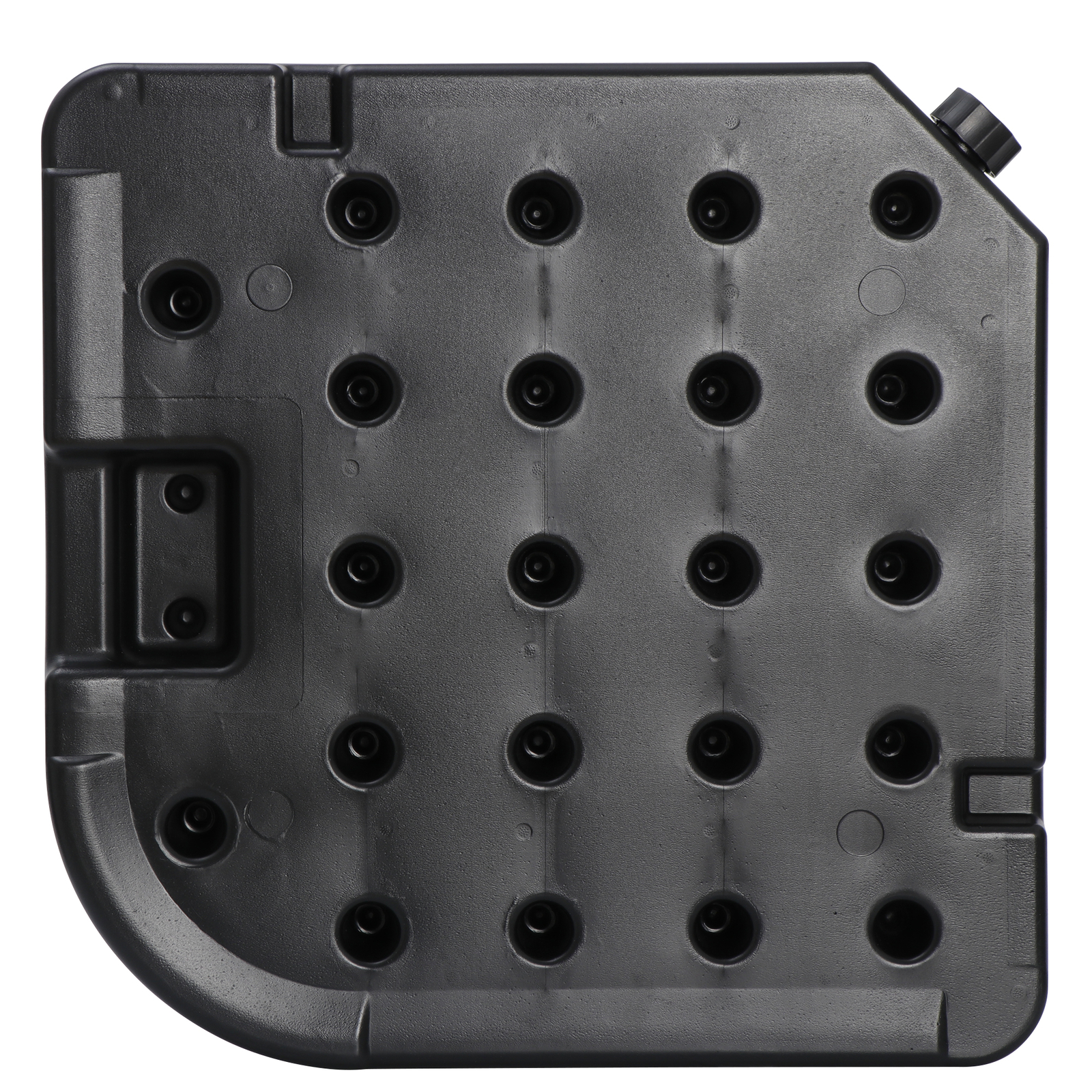 4-Piece Heavy Duty Cantilever Offset Patio Umbrella Base Stand Square Plate Set