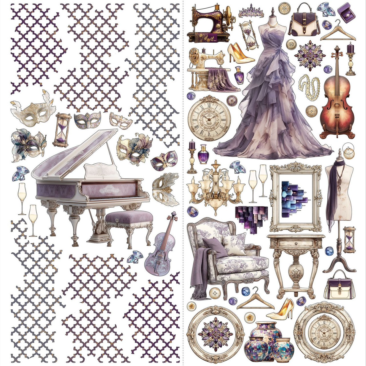 49 and Market - Plume & Petal Laser Cut Outs