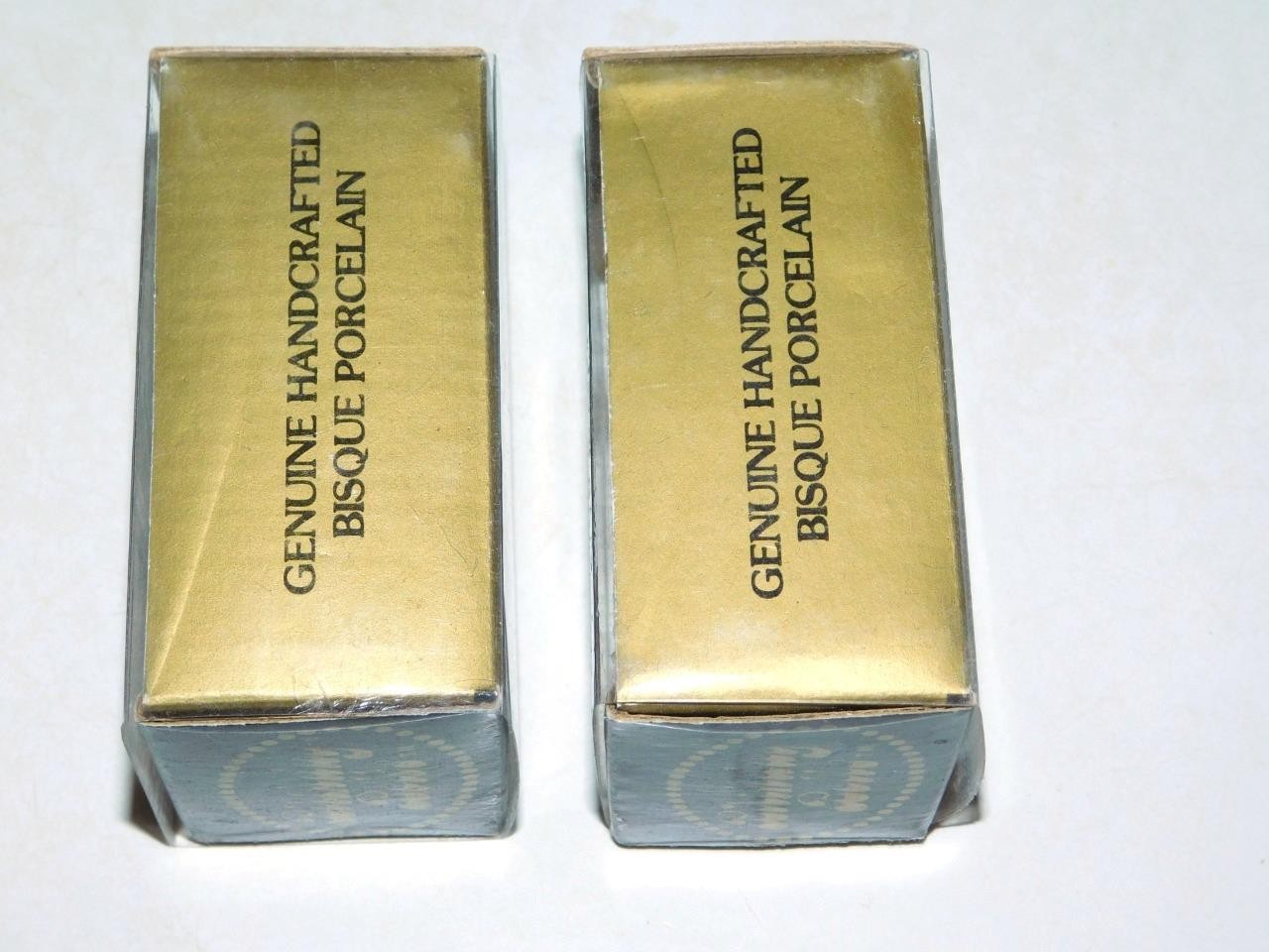 Jasco Birthday Bells Clown Cake Belles Handcrafted Bisque 3.25" Figurines Candle