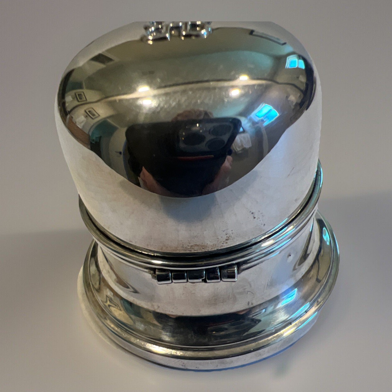 Vintage Sterling Silver Birks Engagement Ring Box With BIRKS Logo