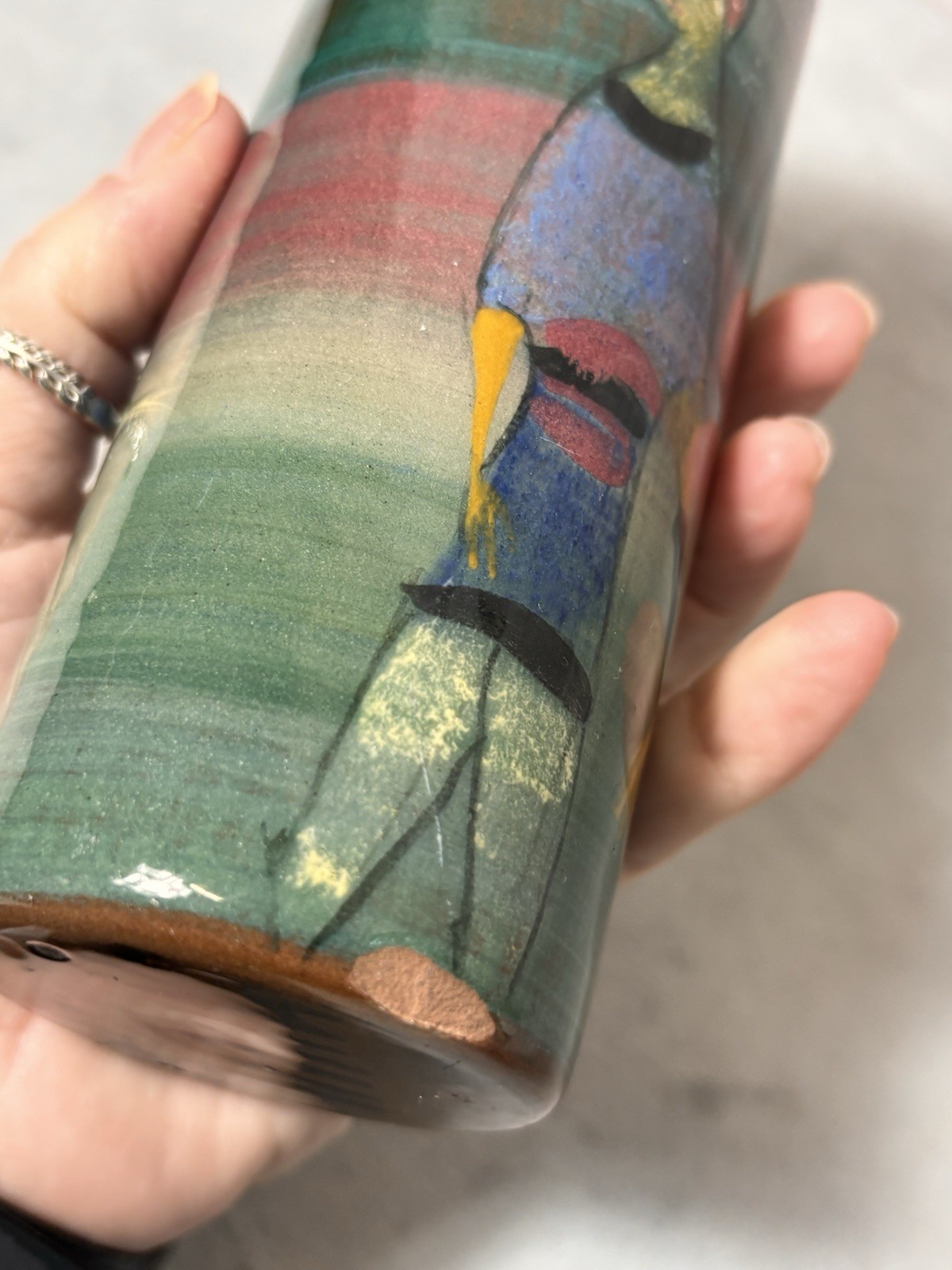 Polia Pillin Mid Century Modern Studio Art Pottery ceramic vase