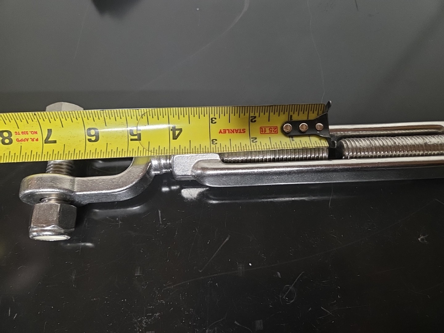 JAW-JAW TURNBUCKLE 1058-S Stainless Steel T316 Mil Spec 3/4" x 6" 5,200 Lbs