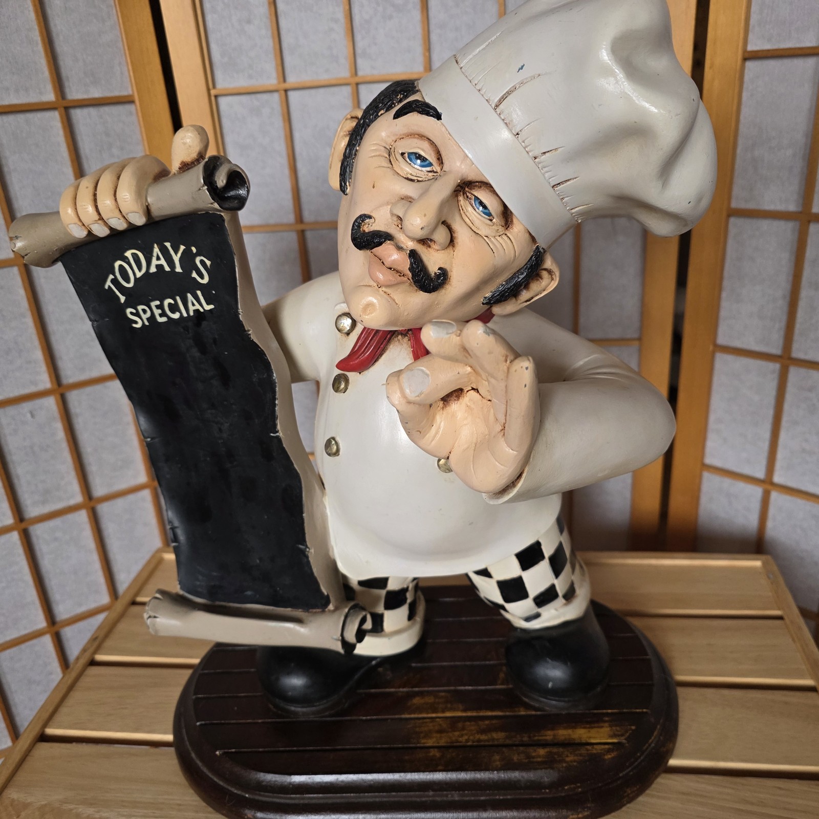 Peter Mook Pastry Chef Menu Display Chalkboard Home Or Restaurant Decor 18" Fun