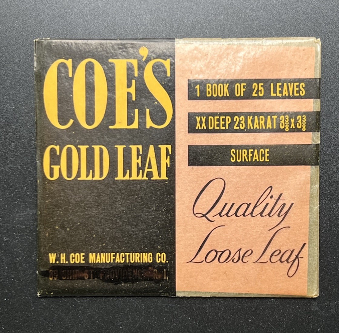COE'S 24K Genuine Gold Leaf Professional Grade - Booklets of 25 Loose Sheets