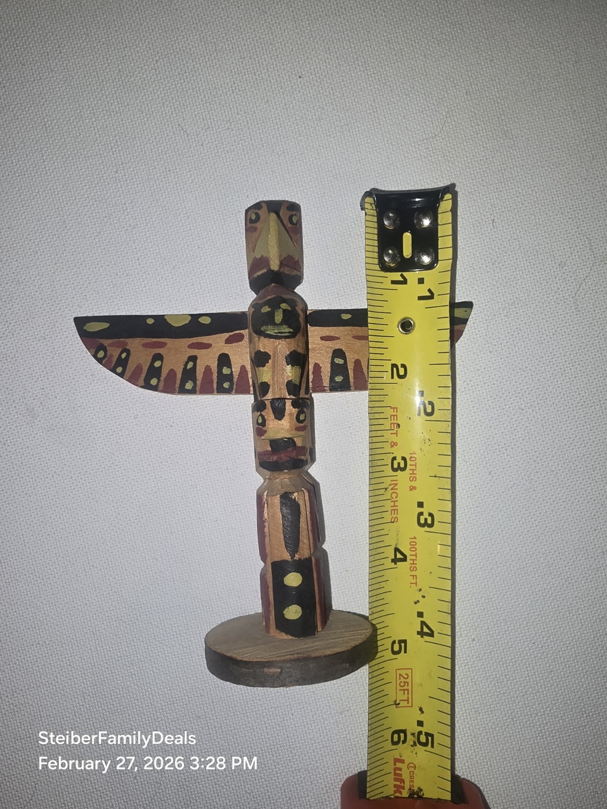 Vtg Totem Pole by Chief Mathias Joe Capilano Squamish Nation Cedar Thunderbird