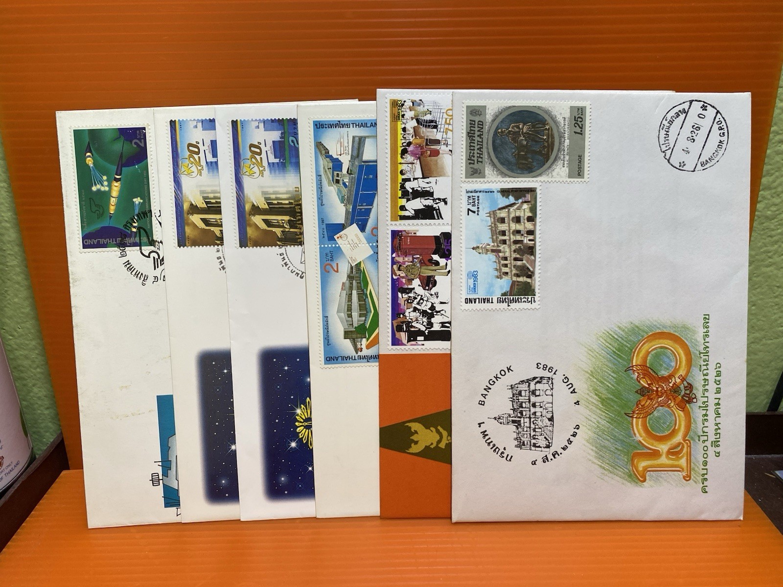 Thailand Siam Group Of 6 FDC Communication Theme Set Nice Free Shipping !!!