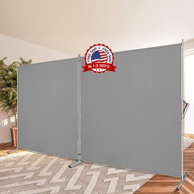 Separador Divisor De Habitacion Para Paneles Sala Total Privacidad Gris NUEVO US