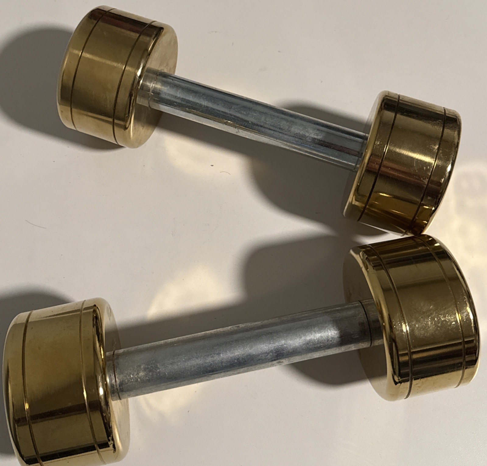 Blogilates Dumbbells Gold 10 Lb Weights Pair Rare Discontinued