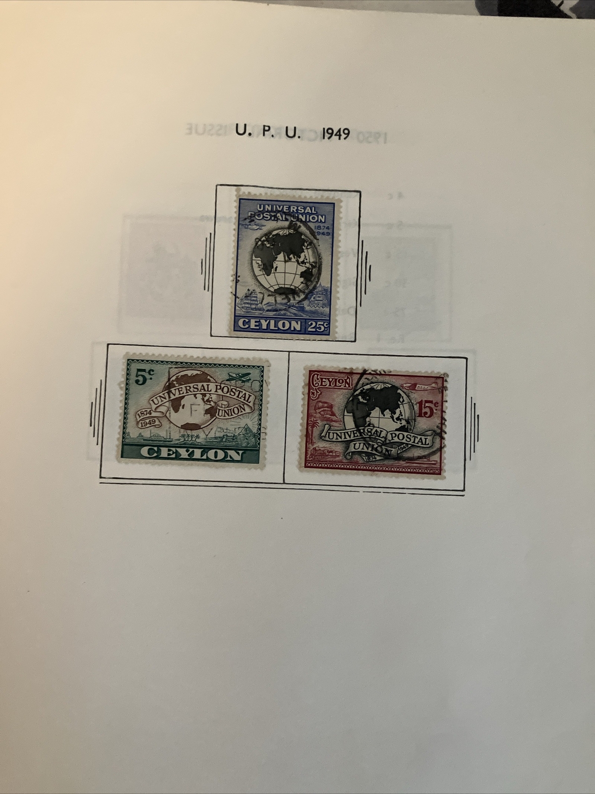 Illustrated Ceylon 1935-1963 Stamp Album Part II 46 Pages Mint Mounted Complete