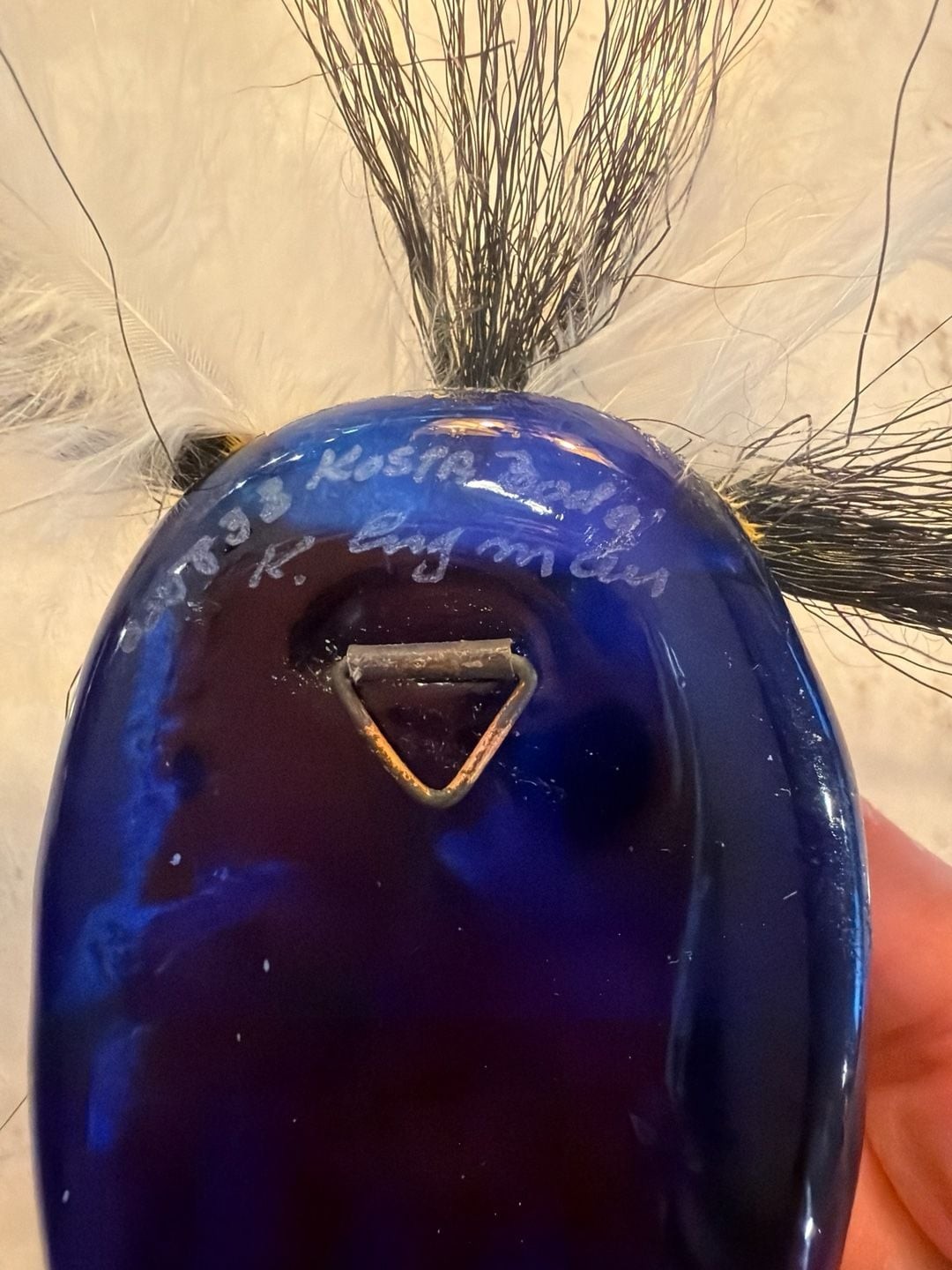 Vintage Kosta Boda Glass Wall Mask by Kjell Engman 1980s