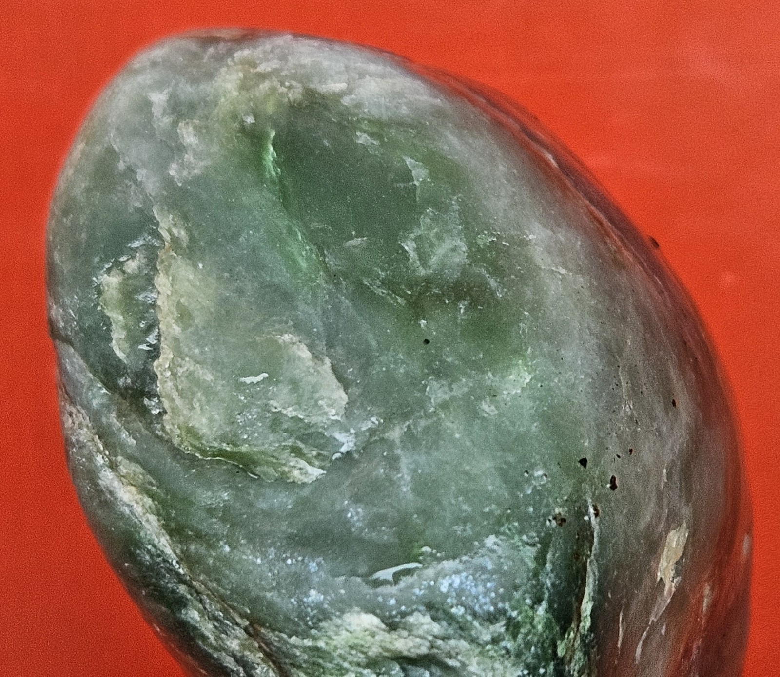 Nephrite Transluscent Jade Rough Jade Cove Willow Creek California 329 Grams