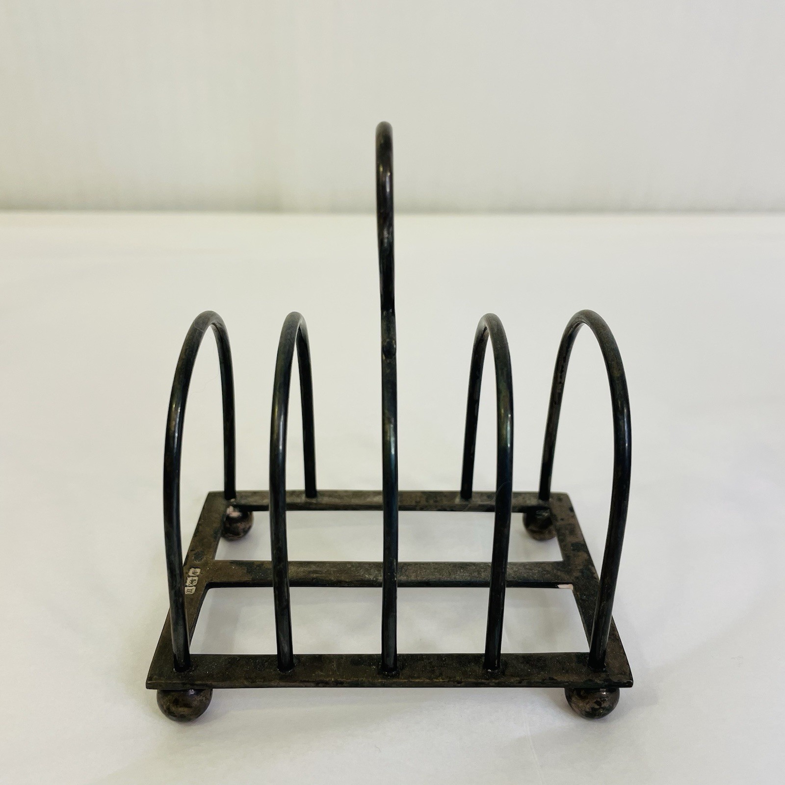 William Hutton Sheffield Sterling Silver Toast Rack with Feet 92g Hallmarked