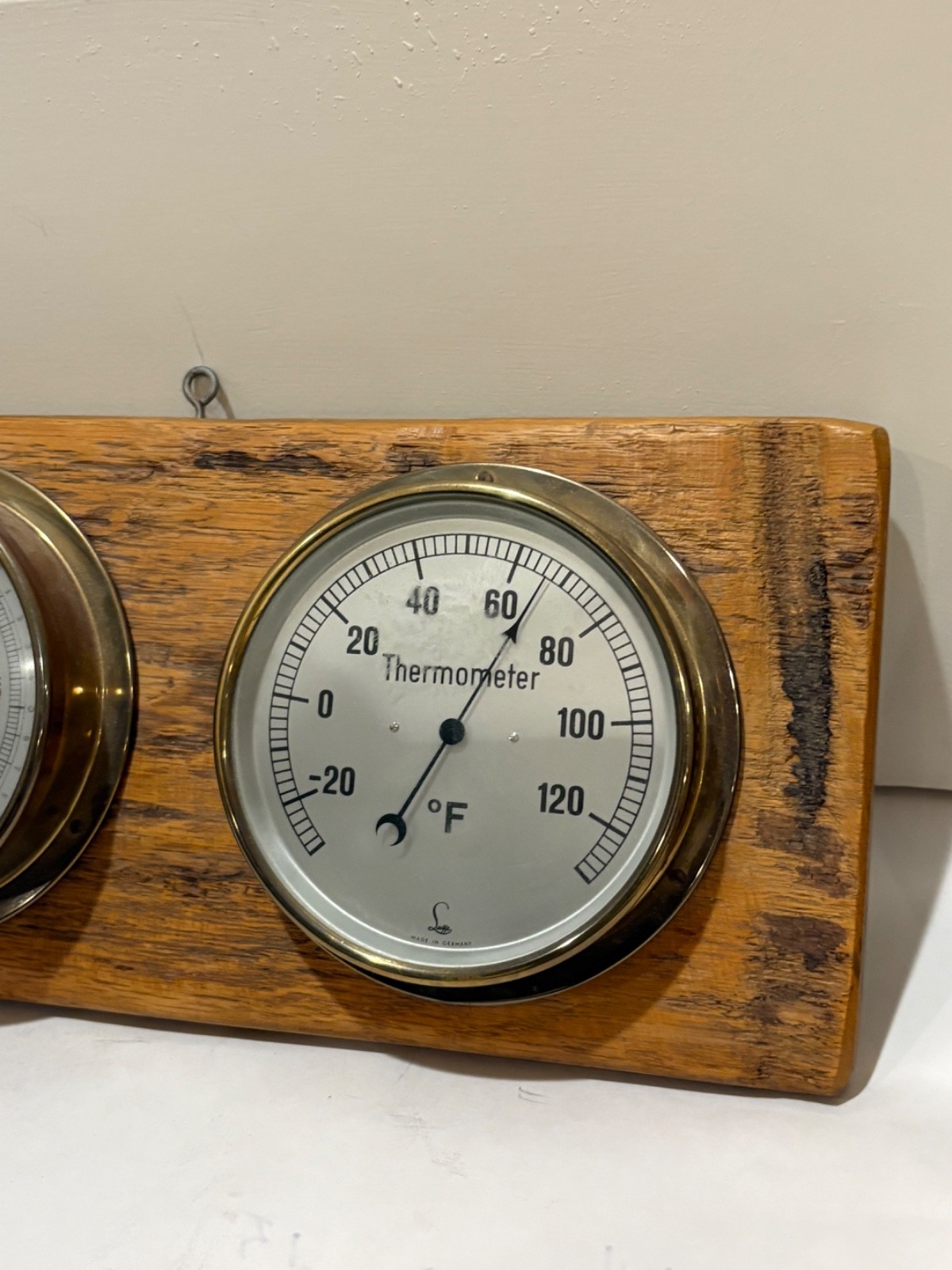 1870 Great Lakes shipwreck artifact, Lufft thermometer, barometer, hydrometer