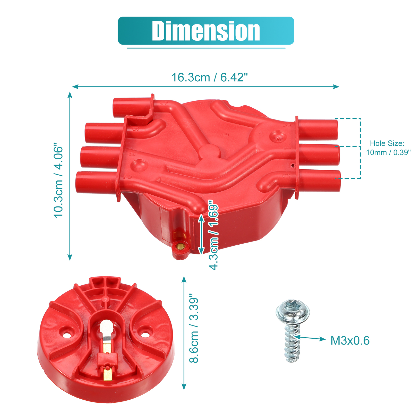 Pack (1) Ignition Distributor Cap and Rotor for GMC Sierra 1500 4.3L 1999-2007