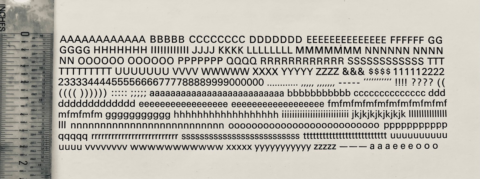 New Letterpress Type - 12 Pt. Univers 55 Medium roman