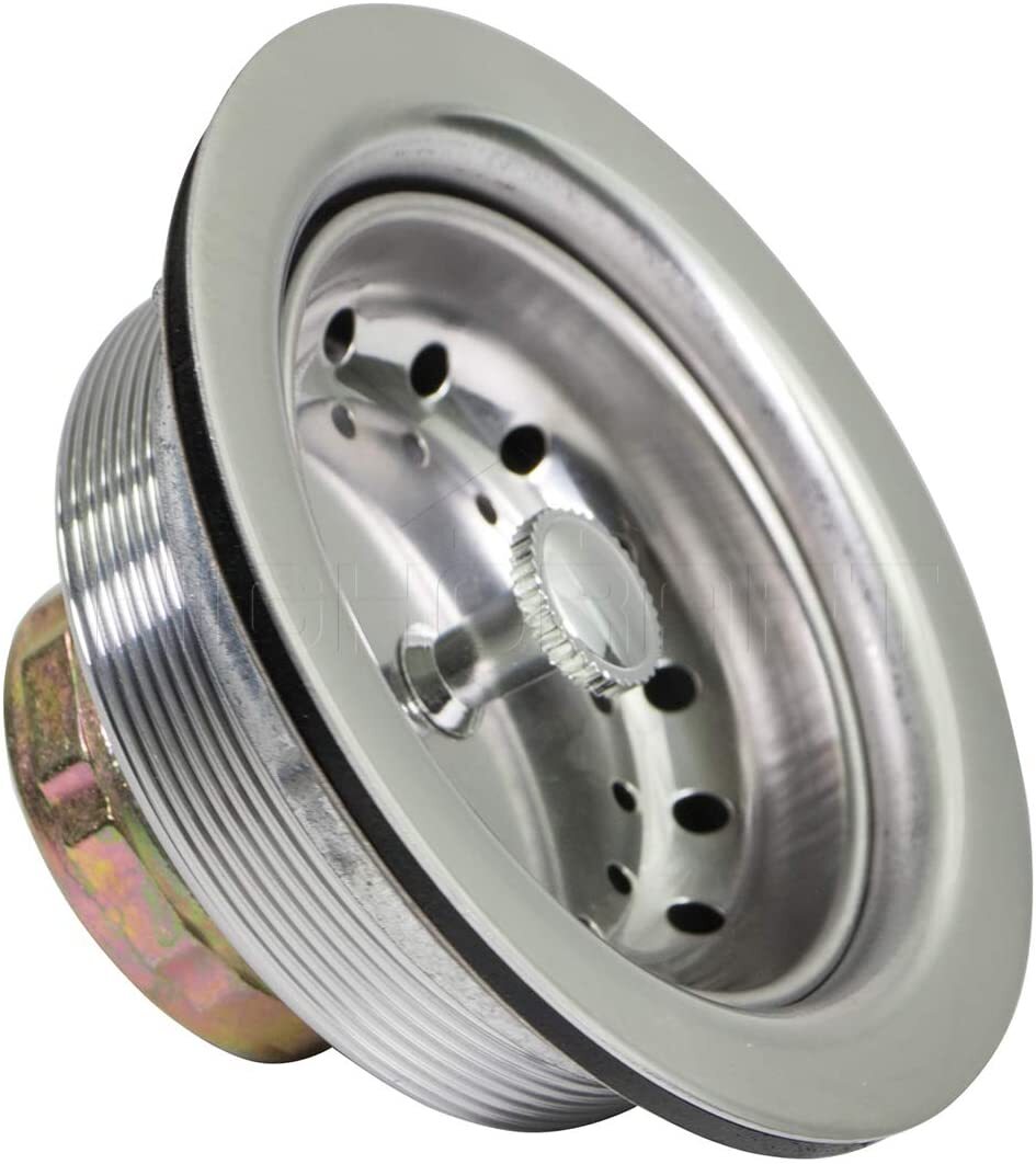 Kitchen Sink (3-1/2 Inch) Stainless Steel Drain Assembly With Strainer Basket