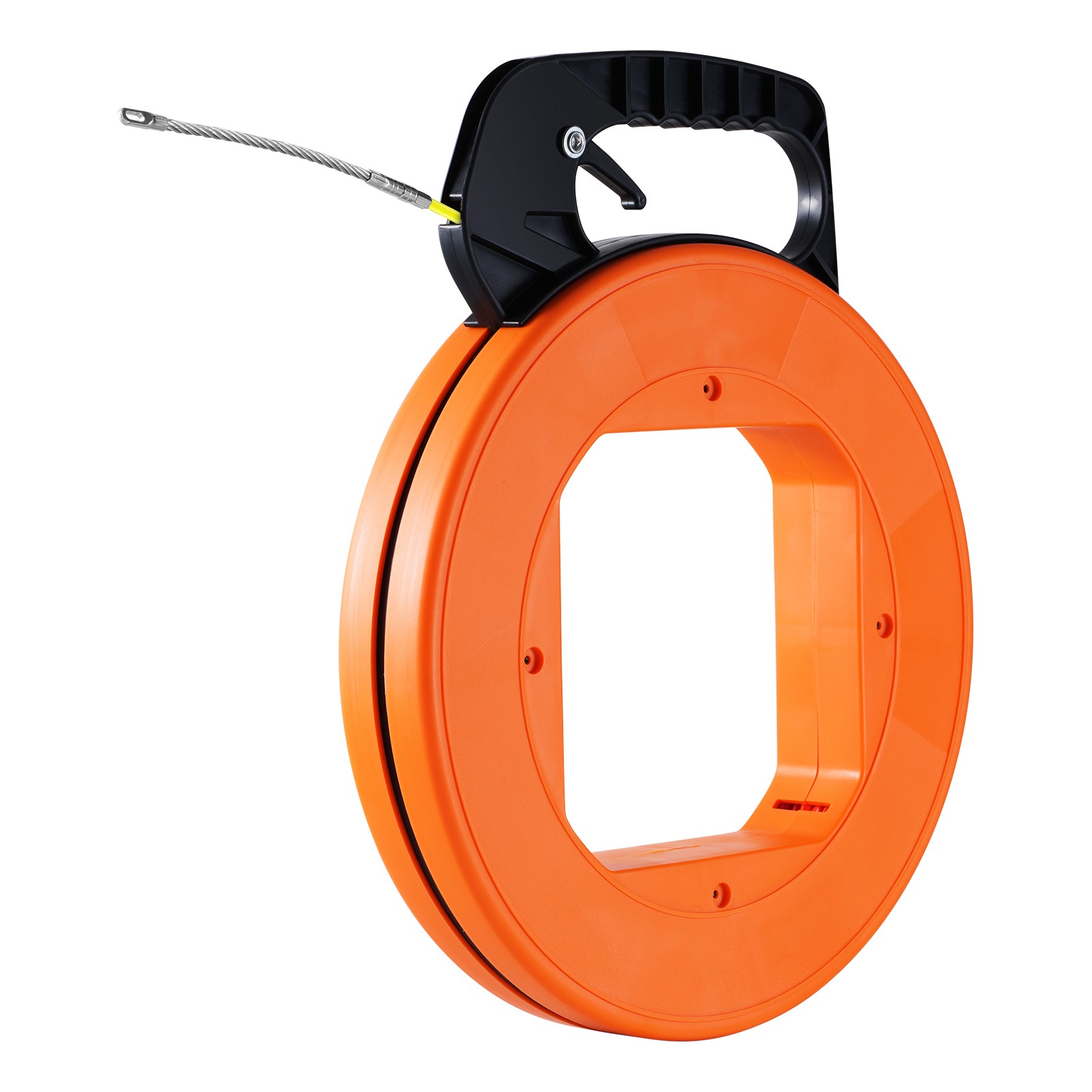 Fish Tape Wire Cable Line Puller 200ft 3/16in Fiberglass High Plastic Case