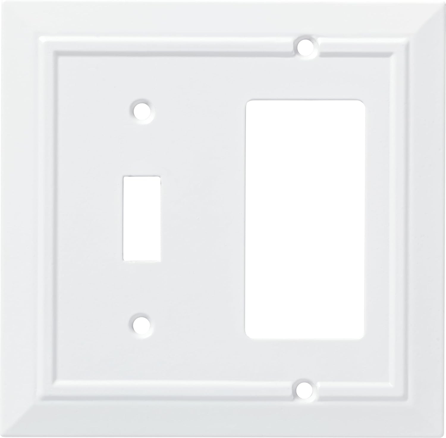 Franklin Brass Light Switch Cover Pure White New