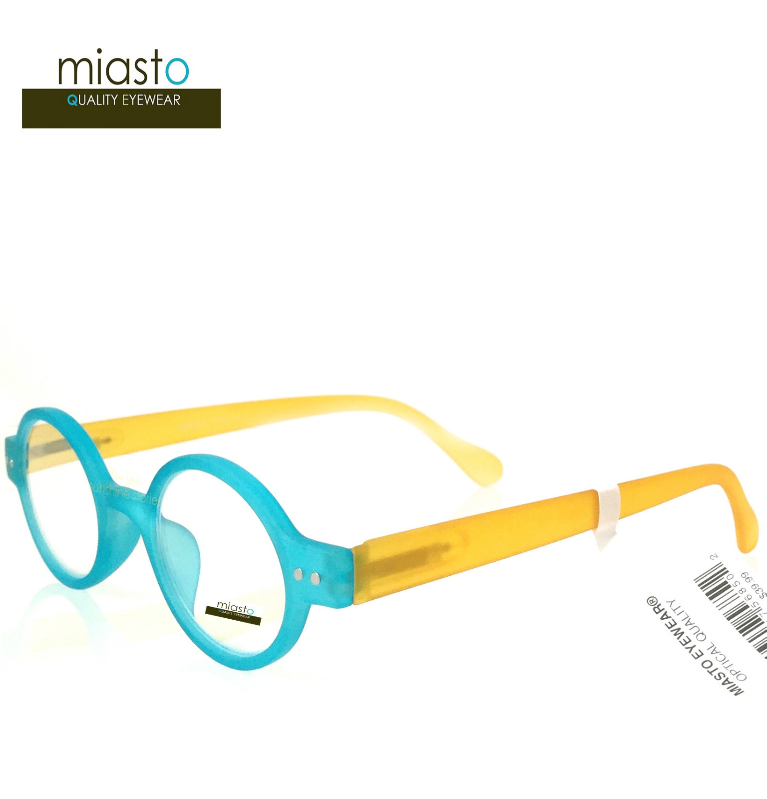 MIASTO "CIAO ITALY" SMALL RETRO ROUND OAVL BOHO READERS READING GLASSES SPECS