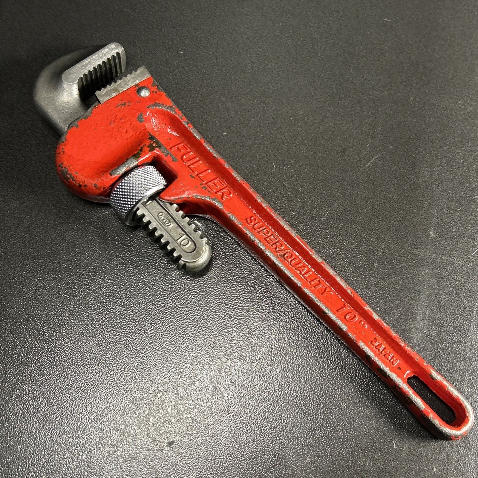 FULLER 10" PIPE WRENCH SUPER QUALITY STRAIGHT HEAVY DUTY MADE JAPAN VINTAGE