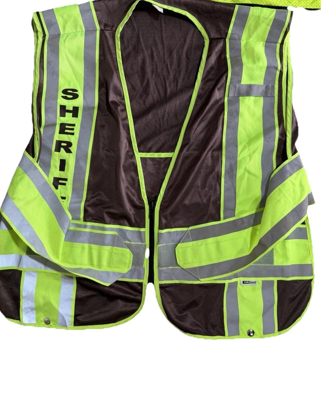Galls Zip-N-Rip safety vest lot of 10 yellow reflective M-XL