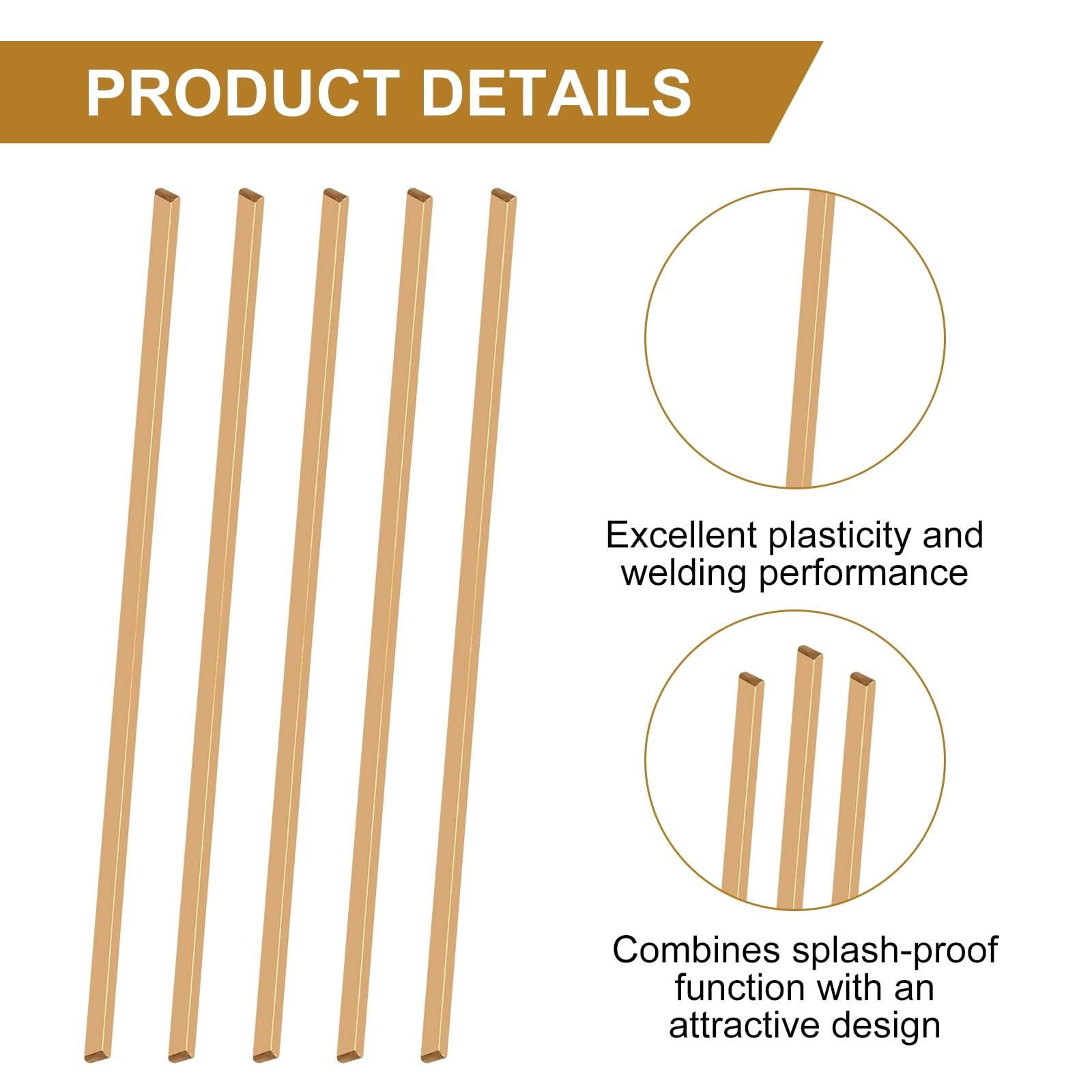 40pcs, Brazing Rods, Welding Rods, Bcup-5 15% Silver Solder, Welding Sticks,9...