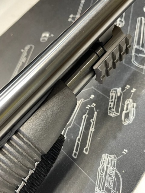 Mossberg 500 / Maverick 88 Dual Picatinny Rail Mount for 12-Gauge Shotgun