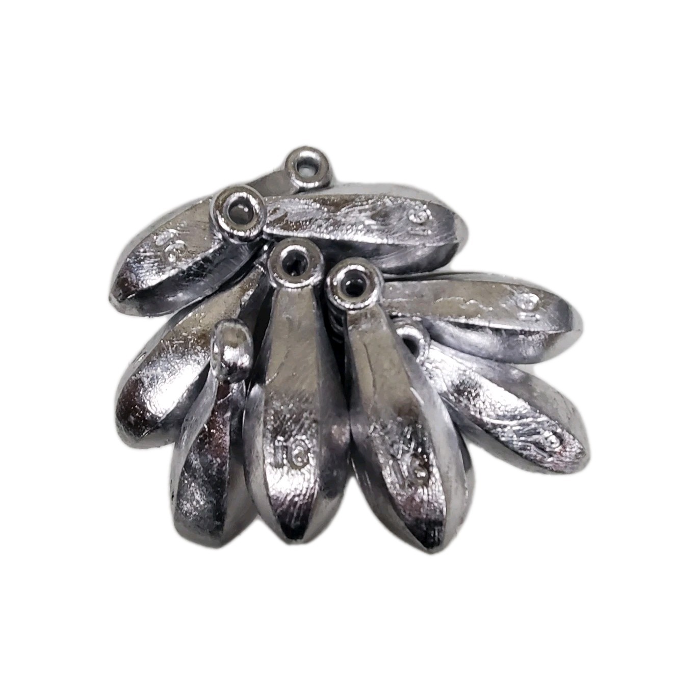 10 lbs of 16oz Bank  Sinkers/Weights 10 count.
