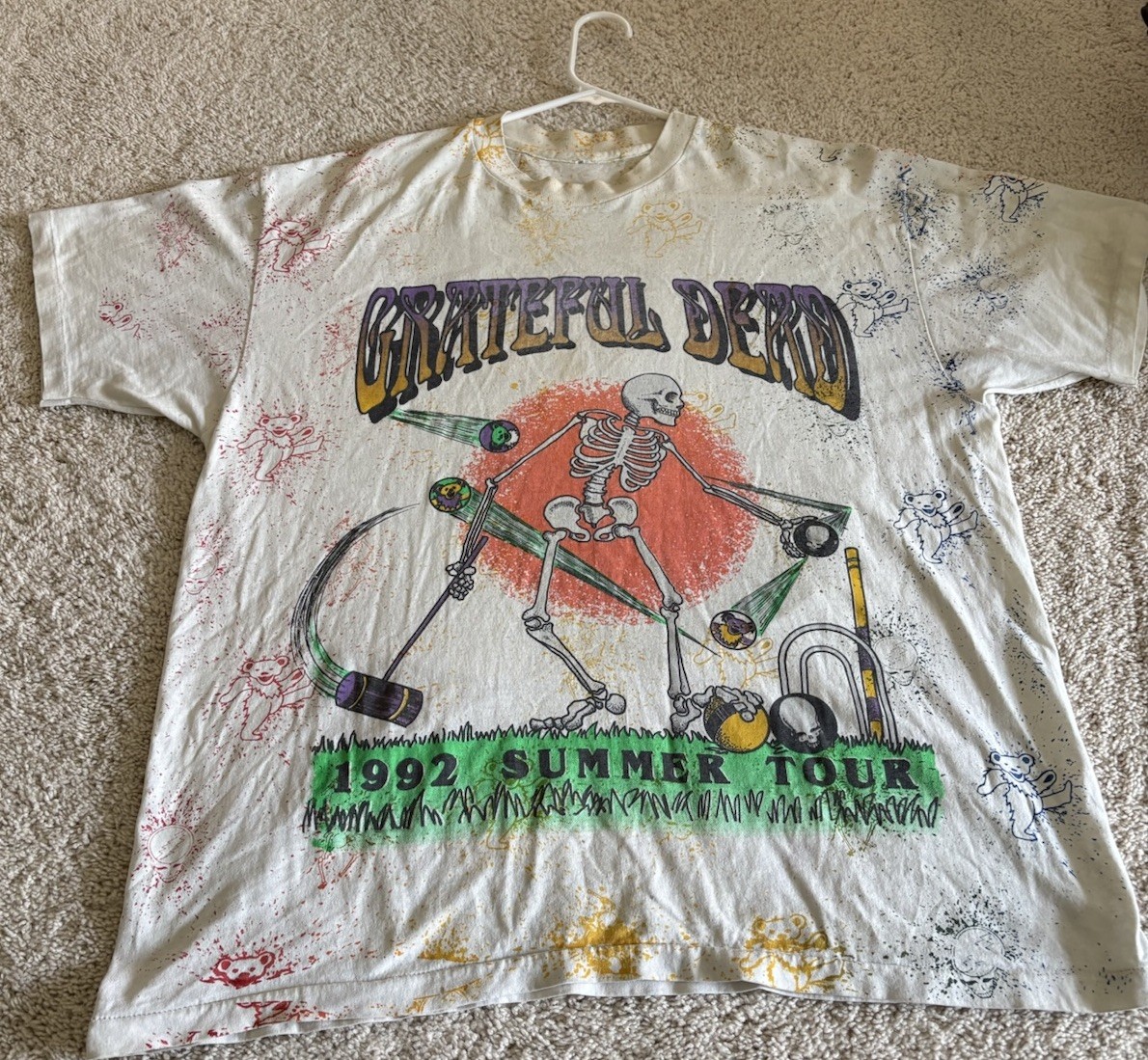 Vintage 1992 Grateful Dead Summer Tour W/ Steve Miller Band T-Shirt  Sz XL