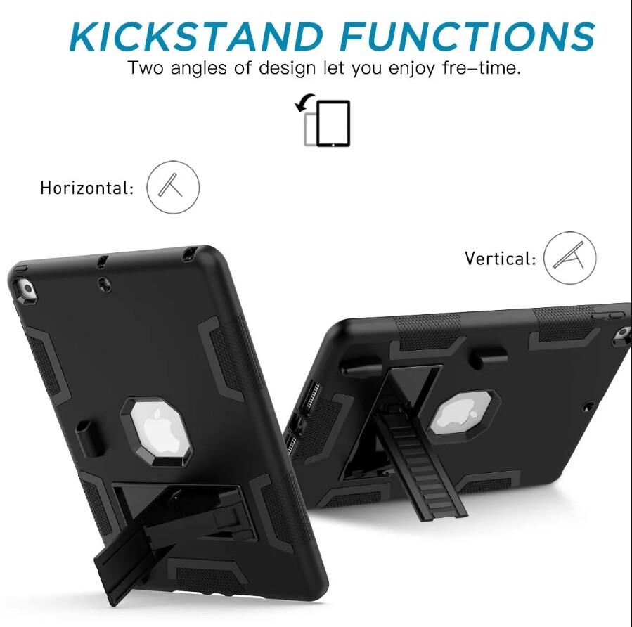For Apple iPad 9th 7th 8th 10.2" Case Rugged Shockproof Heavy Duty Stand Cover