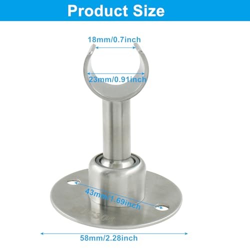 Shower Head Holder, Stainless Steel Handheld Shower Head Bracket, Adjustable