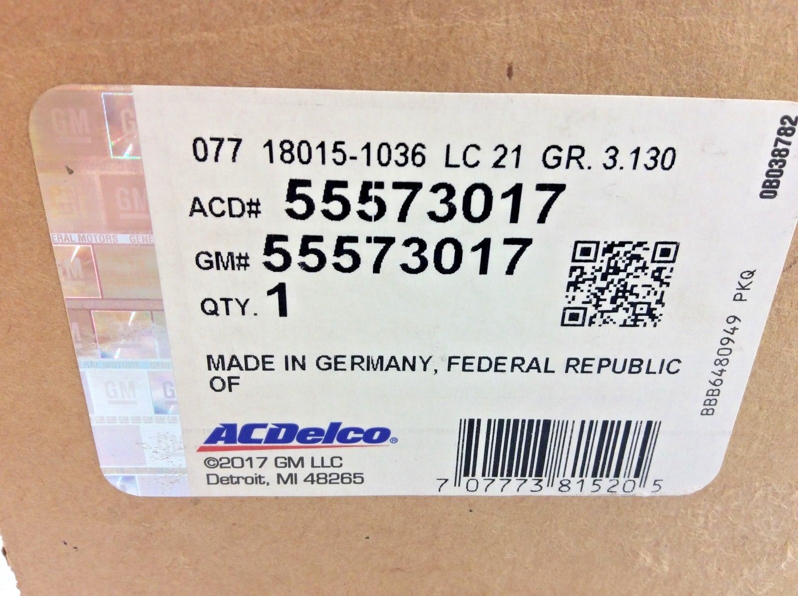 Chevy Cruze Buick Encore 1.4L Emission Vapor Canister Purge Solenoid Valve OEM