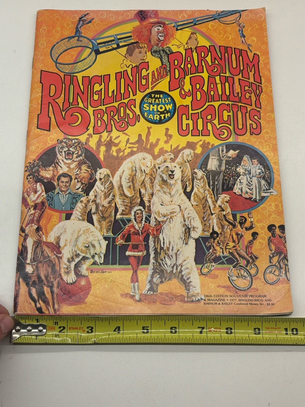 1977 Ringling Brothers And Barnum And Bailey Circus Program Magazine Vintage