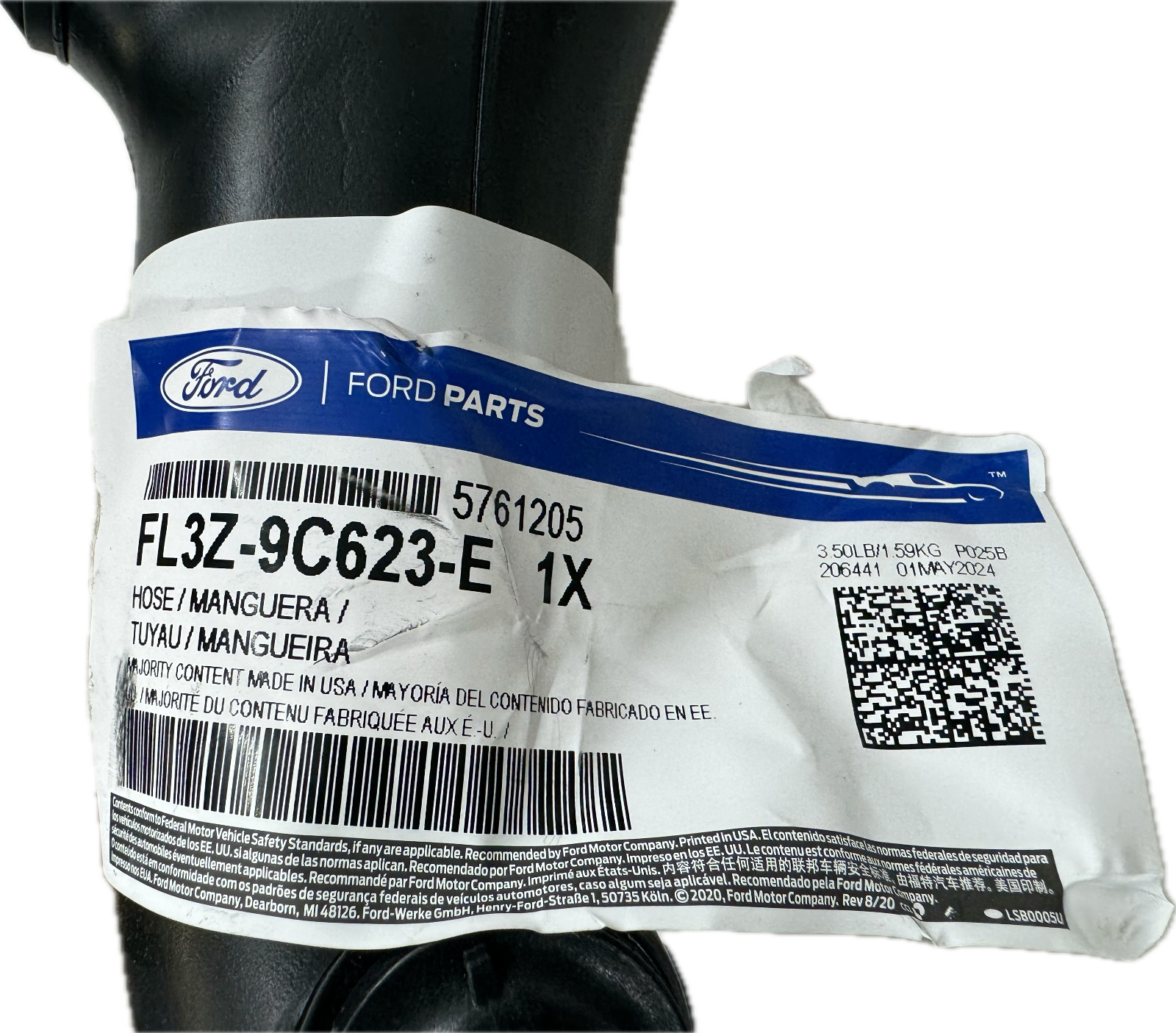 OEM NEW 15-20 Ford F-150 2.7L V6 Turbo to Air Intake Tube Tee Barb LH Driver