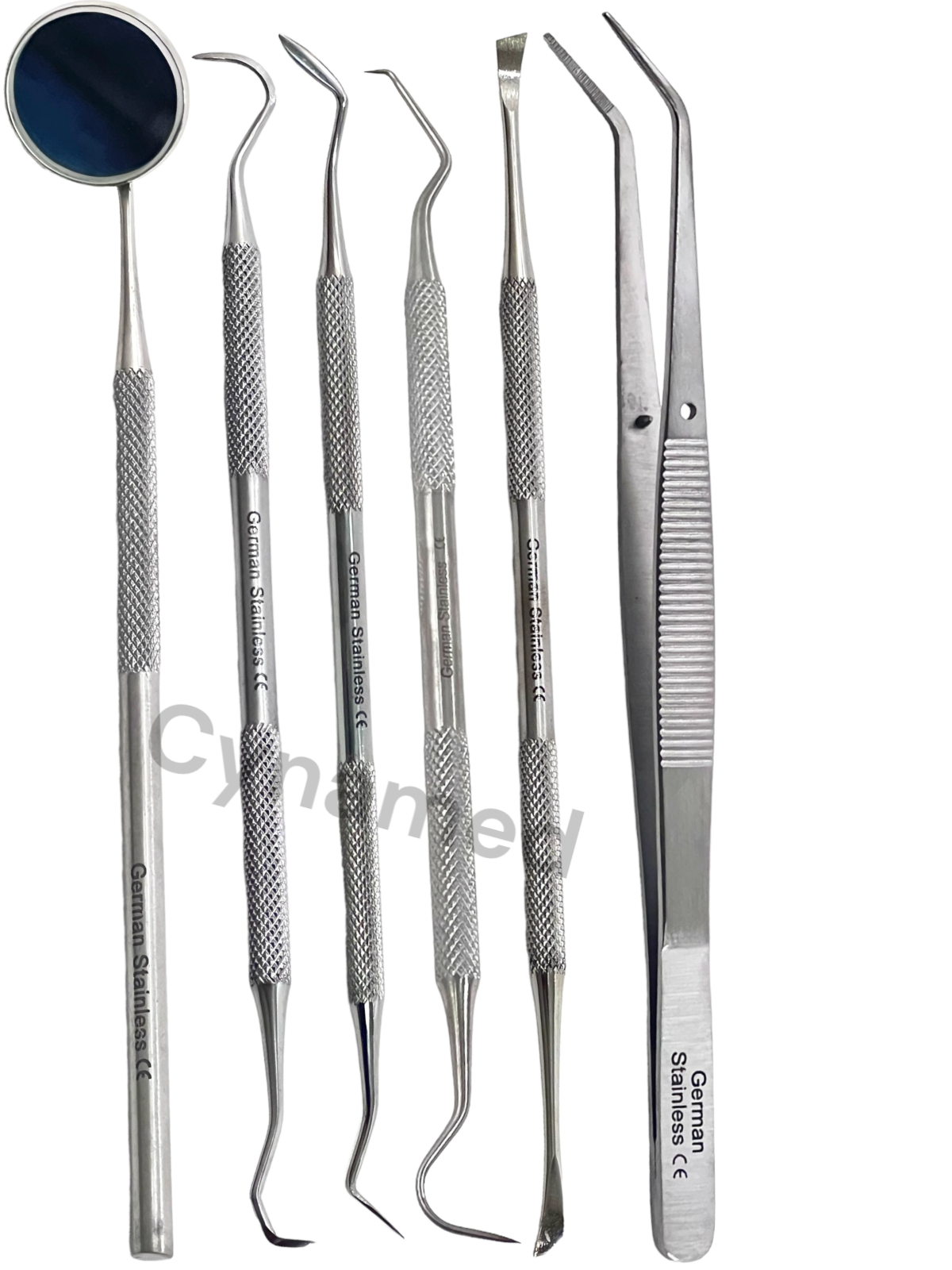 Premium Dental Instruments Scaler Tools Teeth Cleaning 5pc Oral Hygiene Deep Kit