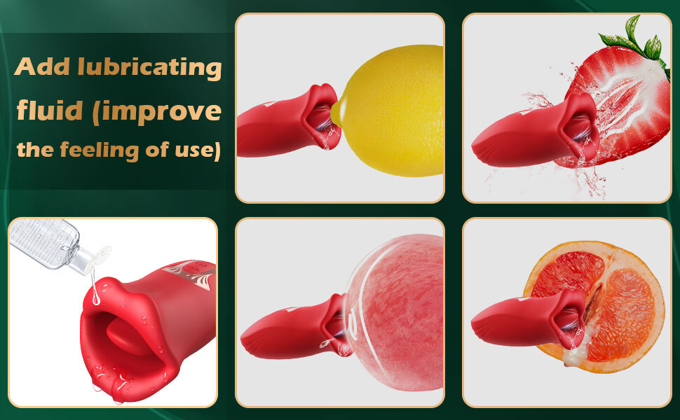 Licking Sucking Vibrator Clit Sucker Dildo G-spot Massager Sex Toy for Women