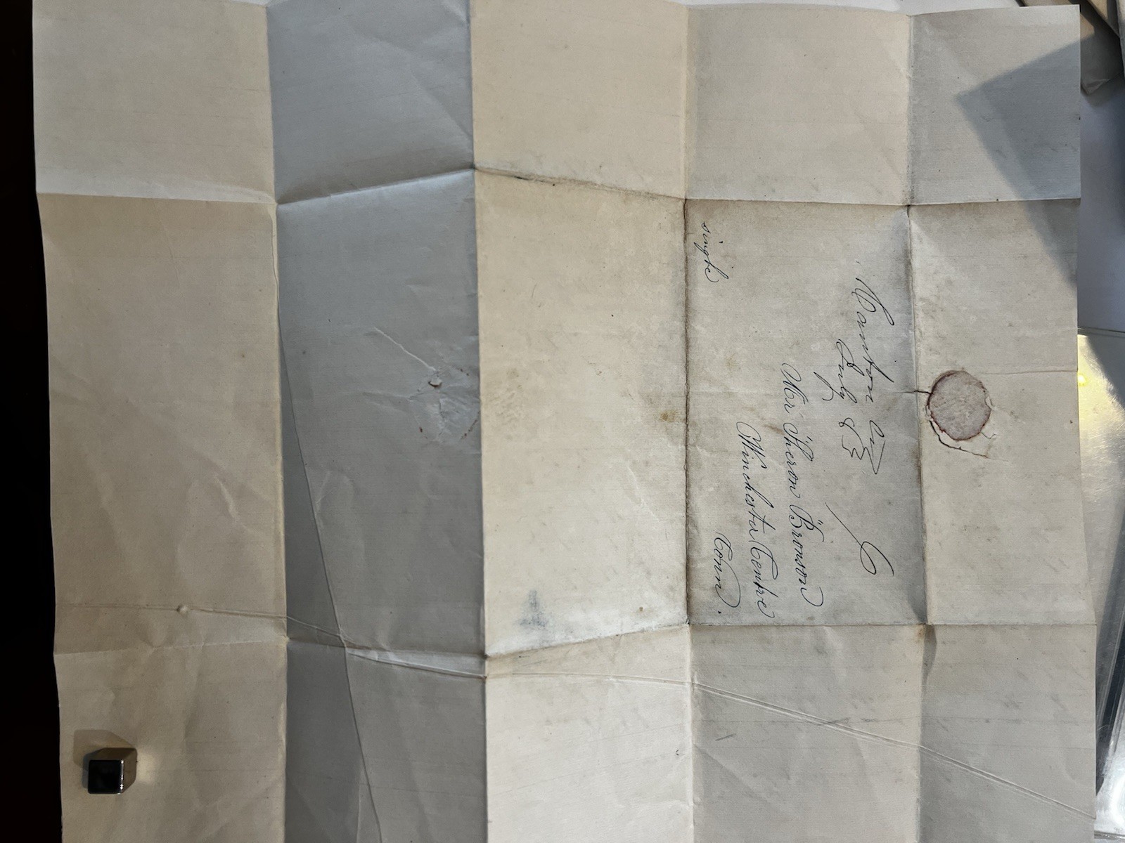 Vintage Handwritten Personal Folded Letter 19th Early 20th Family ALS