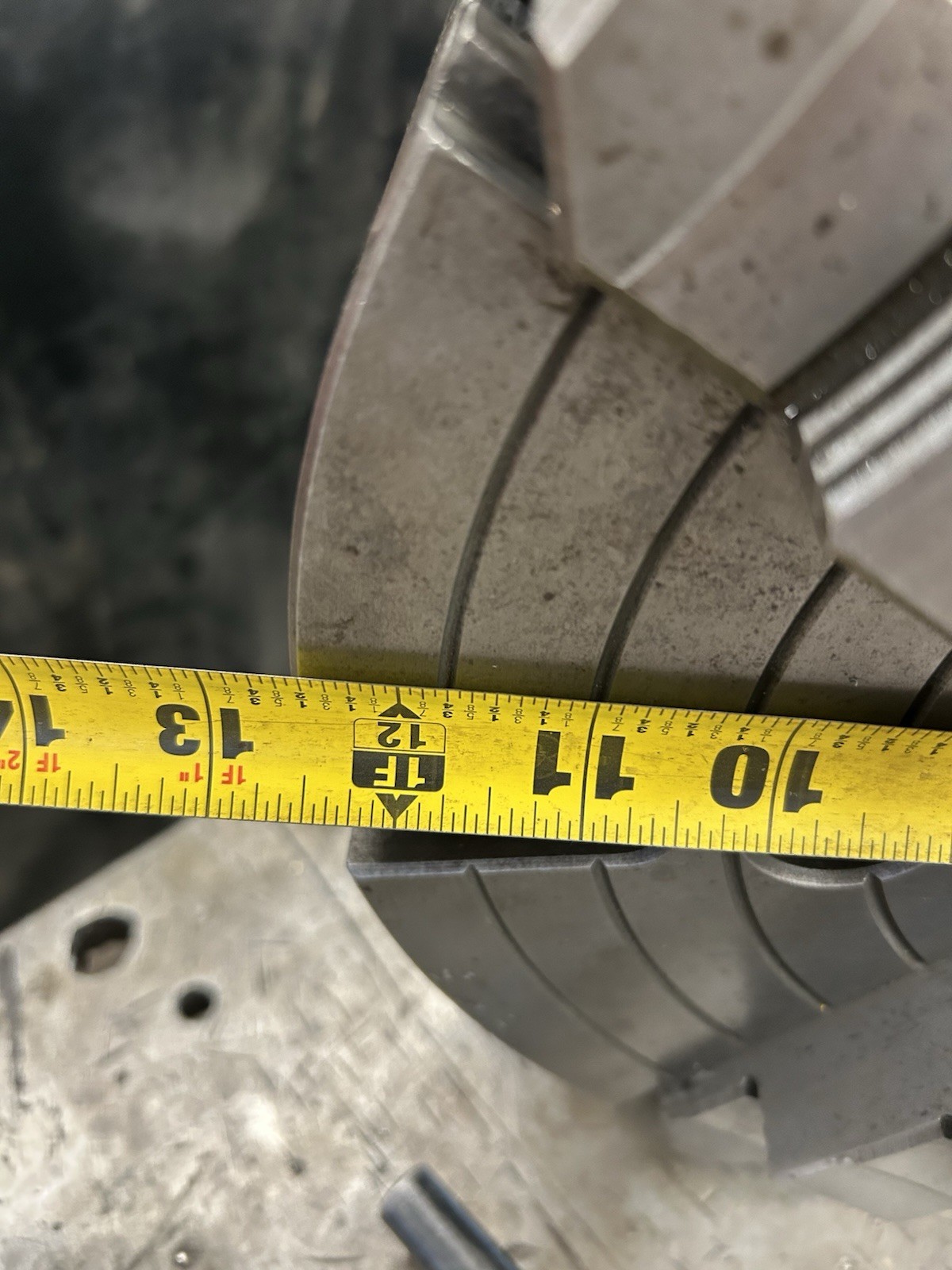 12” 4 Jaw Independent Phase II 2 Lathe Chuck Plain Back