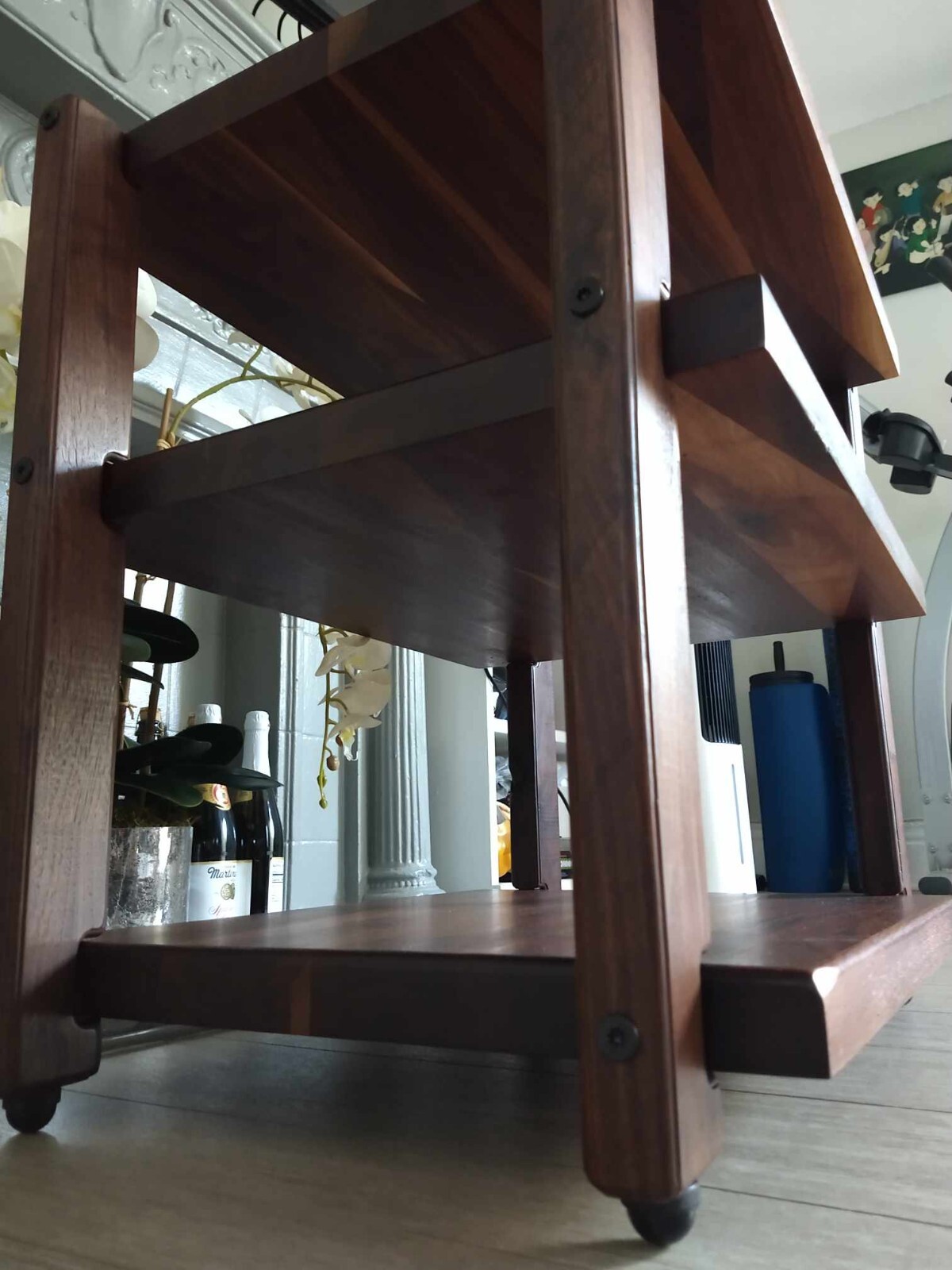 Jazz Brothers- Walnut Wood Audio Rack